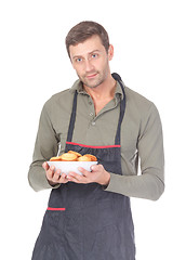 Image showing Man trying his hand at baking