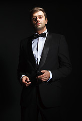 Image showing Handsome man in a tuxedo