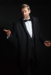 Image showing Handsome man in a tuxedo