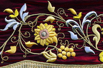 Image showing Embroidered Flower