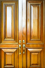 Image showing Heavy Wooden Door