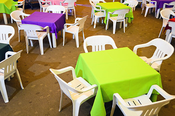 Image showing Children's Party Chairs and Tables