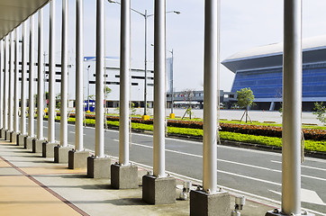 Image showing Flag Poles