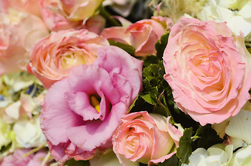 Image showing Pink Rose Wedding Bouquet