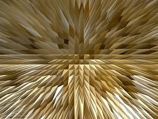 Image showing Brown abstract sharp background