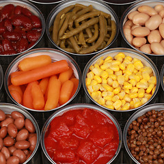 Image showing Canned vegetables