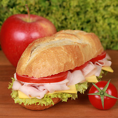 Image showing Ham Sandwich