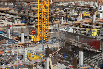 Image showing Huge construction site