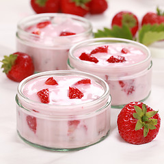 Image showing Strawberry Yogurt
