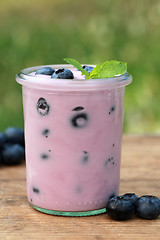 Image showing Blueberry yogurt