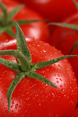 Image showing Closeup of a ripe tomato
