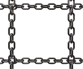 Image showing metal chains frame