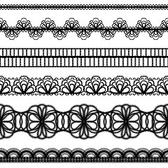 Image showing lace borders. design elements