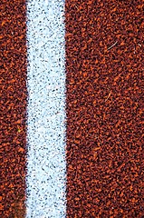Image showing Stadium running track surface closeup textures