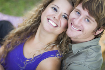 Image showing An Attractive Couple Enjoying A Day in the Park