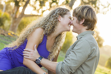 Image showing An Attractive Couple Enjoying A Day in the Park