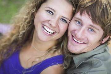 Image showing An Attractive Couple Enjoying A Day in the Park