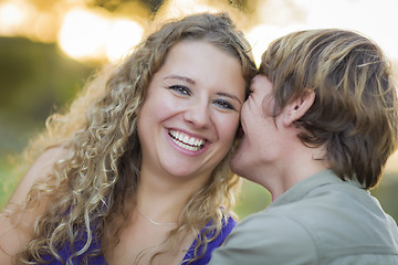 Image showing An Attractive Couple Enjoying A Day in the Park