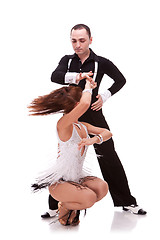 Image showing latino dancing couple 