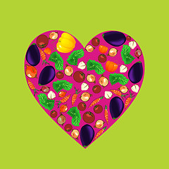 Image showing Veggie heart