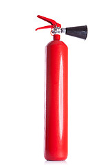 Image showing long red fire extinguisher