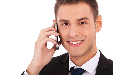 Image showing business man making a phone call 