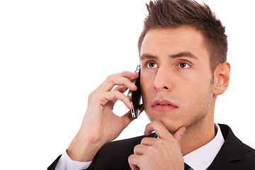 Image showing  business man on the phone 