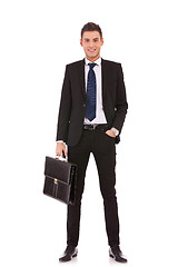 Image showing Business man with briefcase