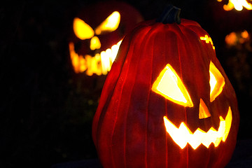 Image showing Halloween Jack-o-Lanterns