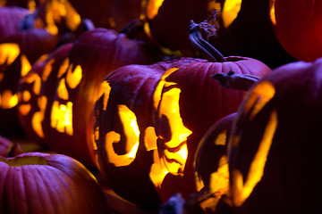 Image showing Halloween Jack-o-Lanterns