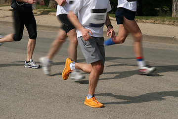 Image showing Marathon running