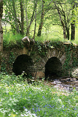 Image showing little bridge on a river