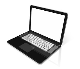 Image showing black Laptop computer isolated on white