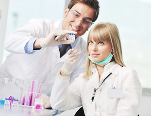 Image showing science people in bright lab