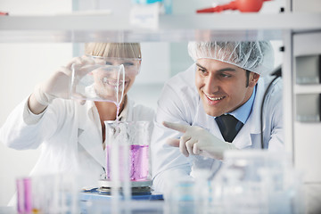 Image showing science people in bright lab