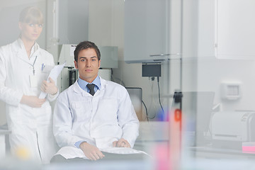 Image showing science people in bright lab