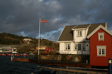 Image showing Norwegian summerhouses