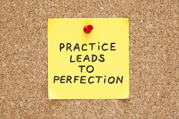 Image showing Practice Leads To Perfection