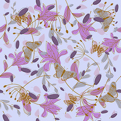 Image showing floral seamless