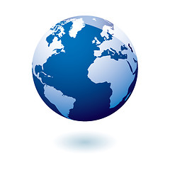 Image showing Blue icon earth gel