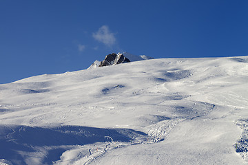 Image showing Skiing slope