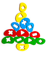 Image showing Christmas tree toy of the elements