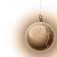 Image showing Christmas background with ball