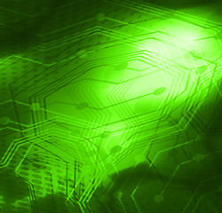 Image showing green stylish fantasy background 