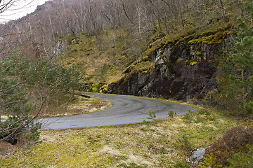 Image showing run-down road in rural landscape