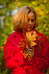 Image showing Fall woman