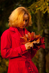 Image showing Fall woman