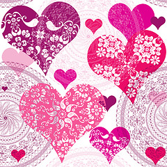 Image showing Seamless valentine pattern