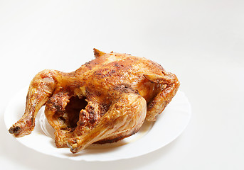 Image showing Roasted Chicken isolated on a white
