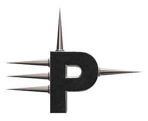 Image showing prickles letter